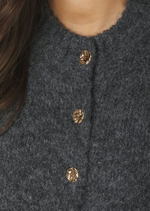 Benuta fluffy knit cardigan Antrasit Melange Neo Noir 